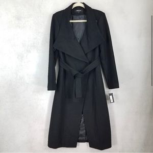 Black wrap coat